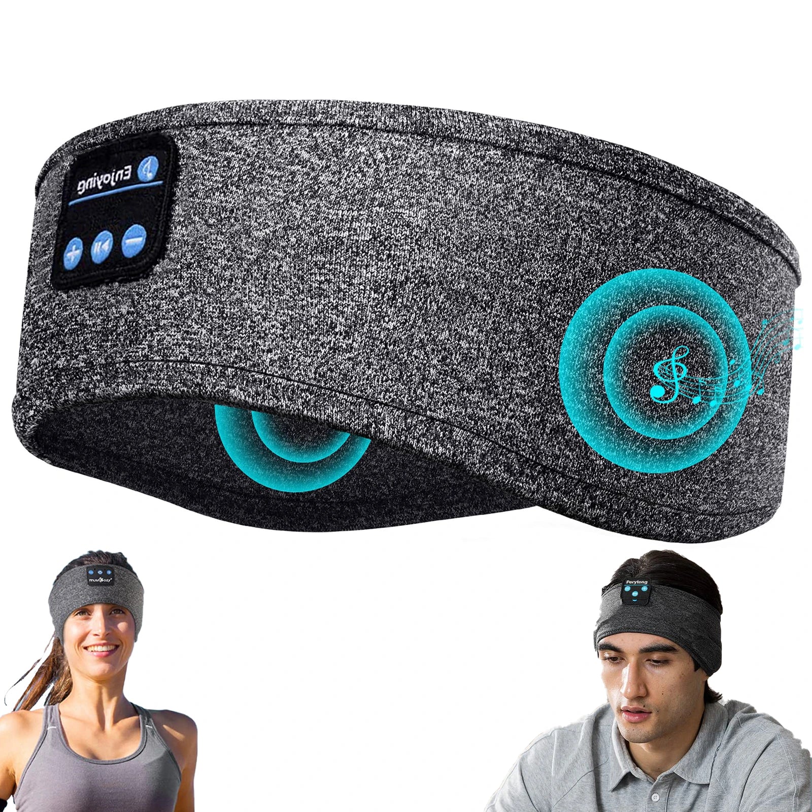 RelaxBand™ — Bandeau Bluetooth Sport & Sommeil