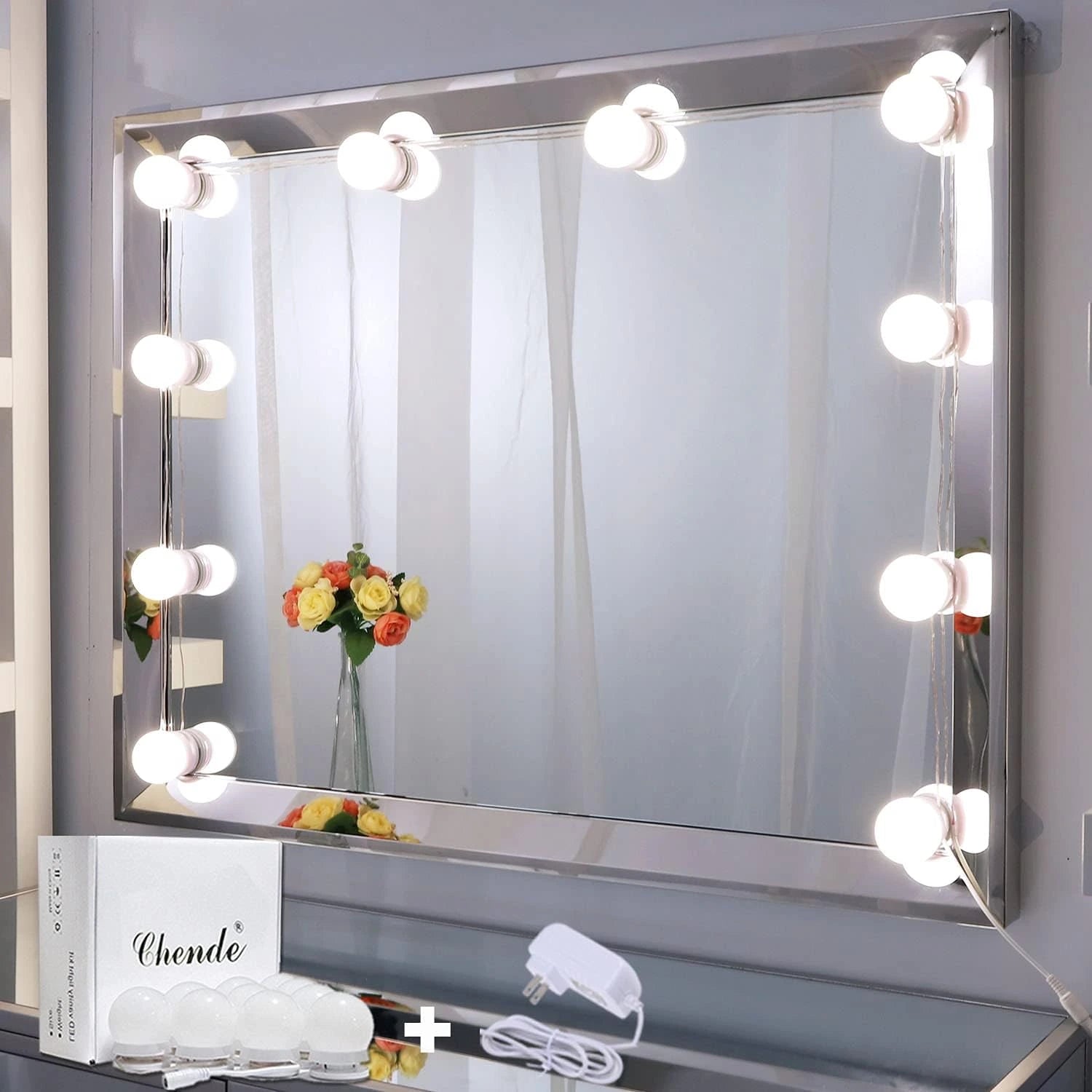 LuxiGlow Mirror™ – لإضاءة مرآة المكياج بأسلوب هوليوود