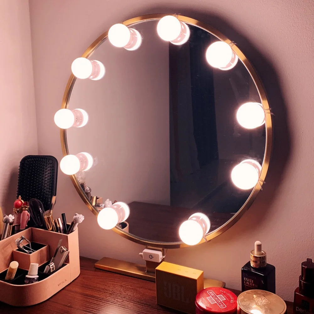 LuxiGlow Mirror™ – لإضاءة مرآة المكياج بأسلوب هوليوود